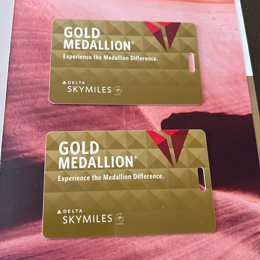 Delta Bag Tags - GOLD Medallion